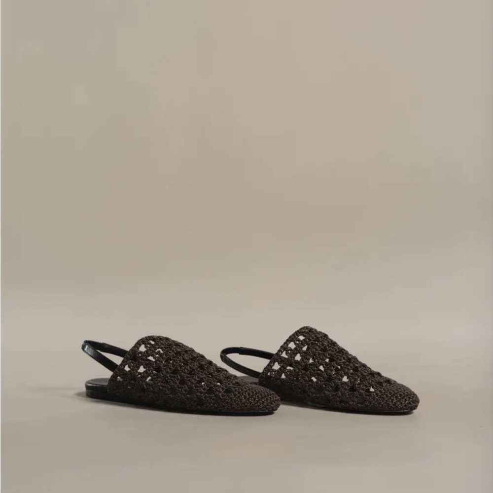 NWOT Jenni kayne  Crochet Jules Mule Chocolate